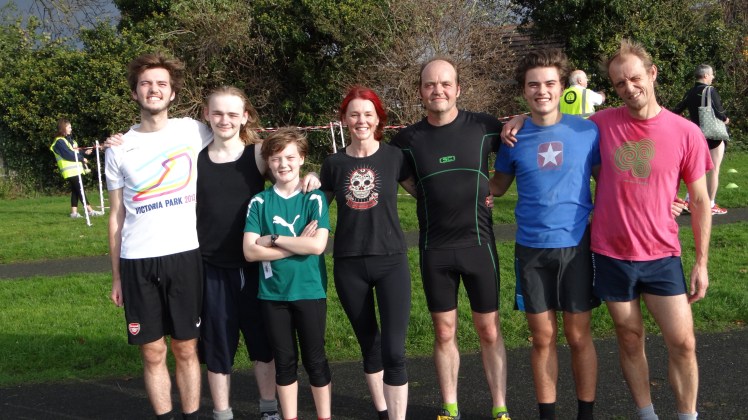 Keeping it in the family. Last Hallowe'en, the Kennys did a serious assault on Griffeen. Left to right: Adam, Dallan, Oren, Saoirse, Declan, Adam and Robert Kenny (my brother)