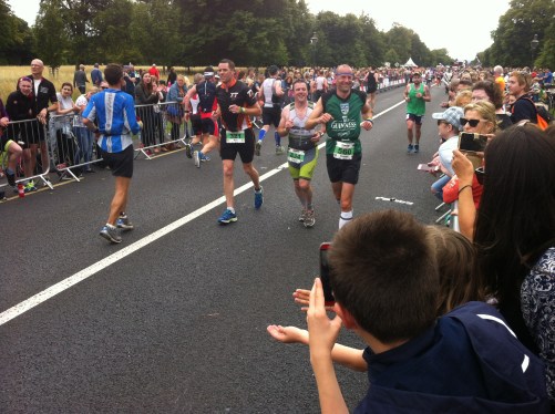 Ciarán passes by on the start of his final loop.