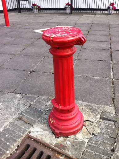 The old pump outside the Fire Station on Mill Lane.