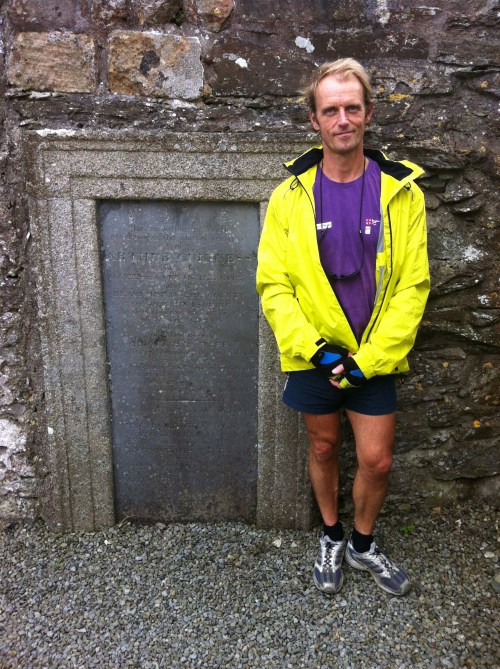 Robert at the grave of Arthur Guinness.