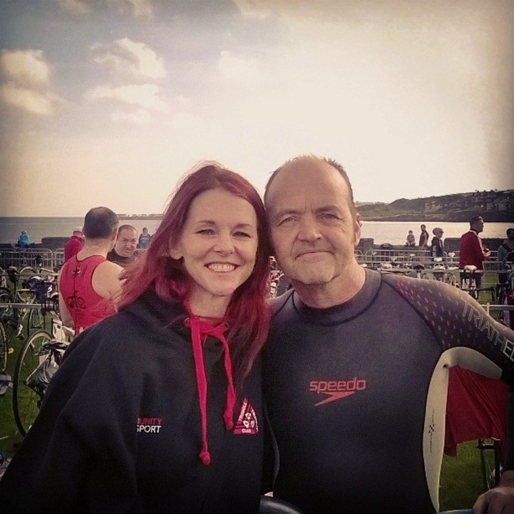 Saoirse and I before the off.